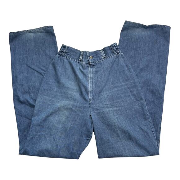 Vintage Ms. Paquette High-Rise Flare Jeans | Elastic Waist | Wide Leg | Size S - Picture 4 of 10